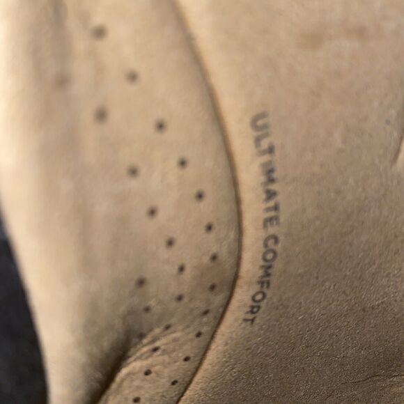 NEW Clarks Merliah Karli Black Leather Wedge Strap Sandals Women Size 10 N - Picture 7 of 7